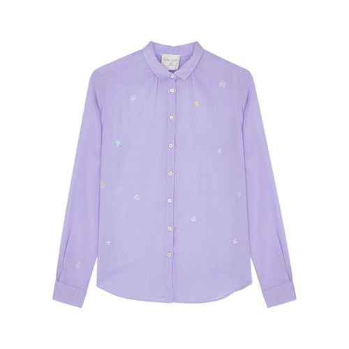 Camicia Lilac Embroidered Cotton-blend Shirt - forte forte - Modalova
