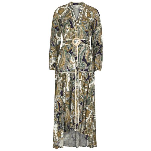 Kadar Paisley-print Linen Midi Dress - - 10 - Veronica Beard - Modalova