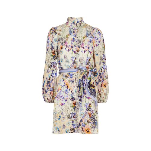 Tama Floral-print Linen Mini Dress - - 4 - Zimmermann - Modalova
