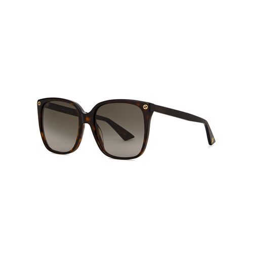 Tortoiseshell Square-frame Sunglasses, Sunglasses - Gucci - Modalova