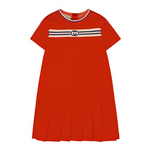 Kids Logo-embroidered Cotton-poplin Dress - 10 Years - Gucci - Modalova