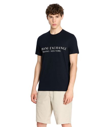 Camiseta Marino para Hombre - Regular Fit XS - Armani Exchange - Modalova