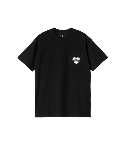 Camiseta Negra para Hombre - S/S Amour Pocket L - Carhartt - Modalova