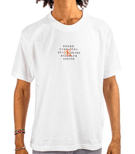 Camiseta Blanca para Hombre - NYC Stamp S - Calvin Klein - Modalova