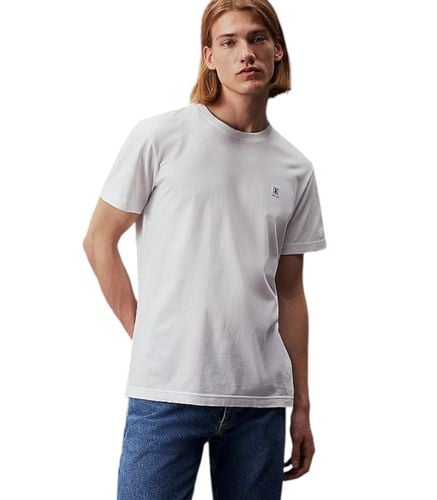 Camiseta Blanca para Hombre - Badge M - Calvin Klein - Modalova