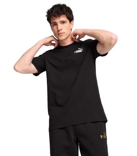 Camiseta Negra para Hombre - Minimal Gold XS - Puma - Modalova