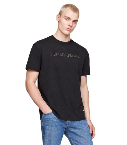 Camiseta Negra para Hombre XS - Tommy Jeans - Modalova