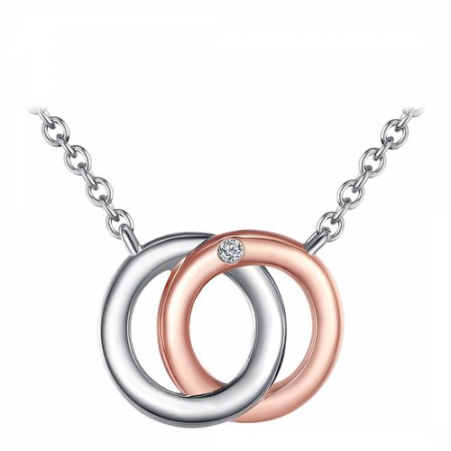 Rose Gold Diamond Intertwined Ring Necklace - Tess Diamonds - Modalova