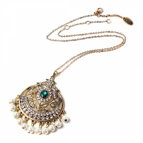 Emerald/Gold Gayatri Necklace - Amrita Singh - Modalova