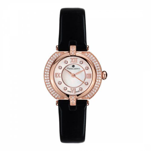 Women's Rose Gold/ Mother of Pearl/Crystal Mille Cailloux Watch - Mathieu Legrand - Modalova
