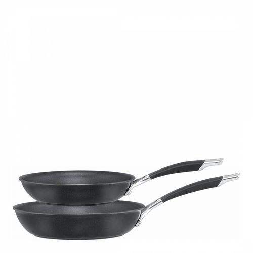 Set of 2 Momentum Hard Anodised Frypan 21.6cm & 25.4cm - Circulon - Modalova