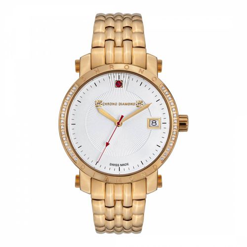 Women's Swiss Gold Nesta Watch - Chrono Diamond - Modalova
