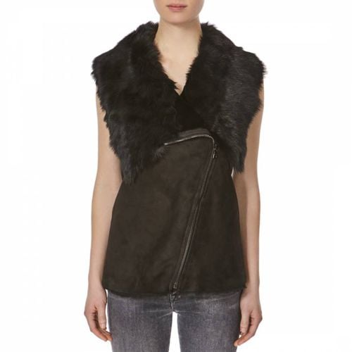 Black Zip Toscana Gilet - Shearling Boutique - Modalova