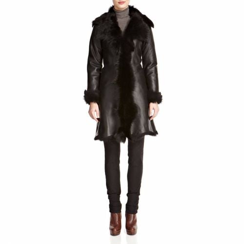 Nappa Waterfall Shearling Coat - Shearling Boutique - Modalova