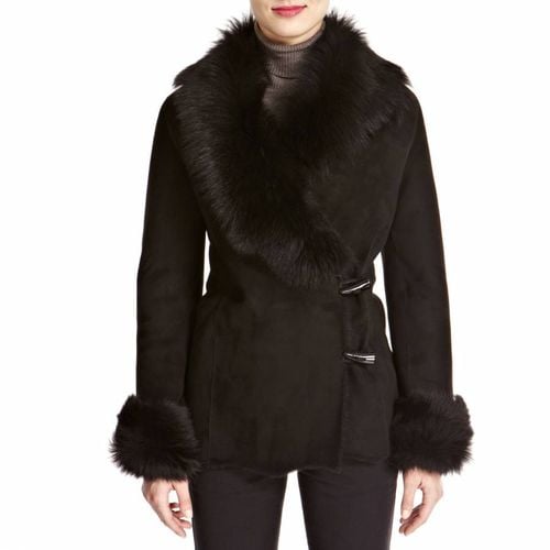 Black Merino Shearling Jacket - Shearling Boutique - Modalova