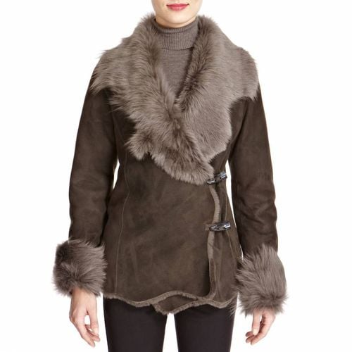 Grey Merino Shearling Jacket - Shearling Boutique - Modalova