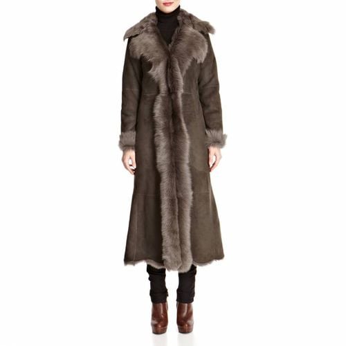 Waterfall Full Length Shearling Coat - Shearling Boutique - Modalova