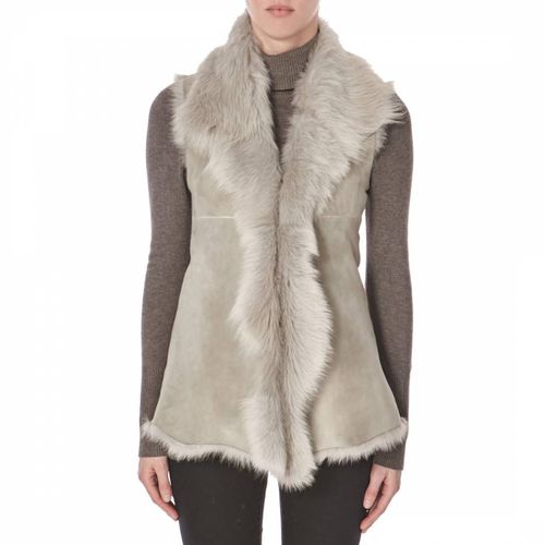 Light Sleeveless Sheepskin Gilet - Shearling Boutique - Modalova