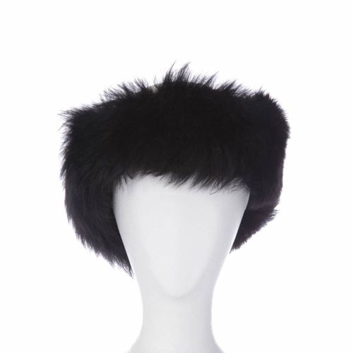 Black Toscana Shearling Headband - Shearling Boutique - Modalova