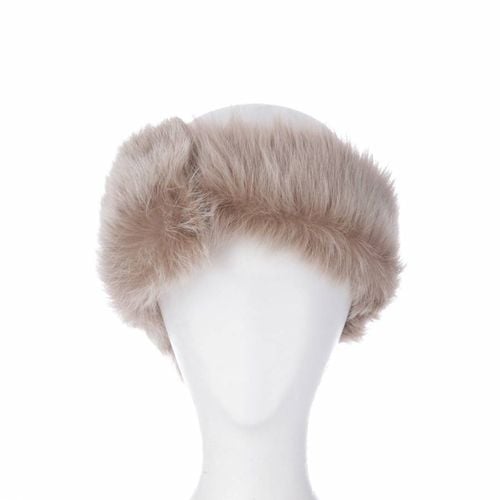 Cream Shearling Headband - Shearling Boutique - Modalova