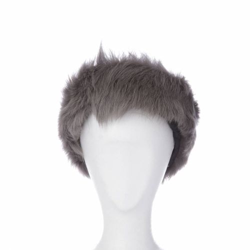 Grey Toscana Shearling Headband - Shearling Boutique - Modalova