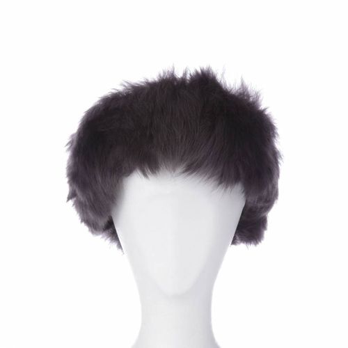 Slate Shearling Headband - Shearling Boutique - Modalova