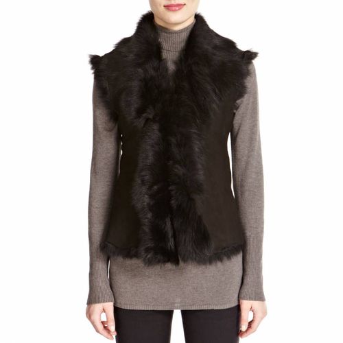 Black Short Gilet - Shearling Boutique - Modalova