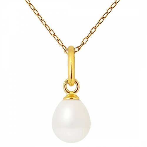 White Pearl Drop Necklace - Mitzuko - Modalova