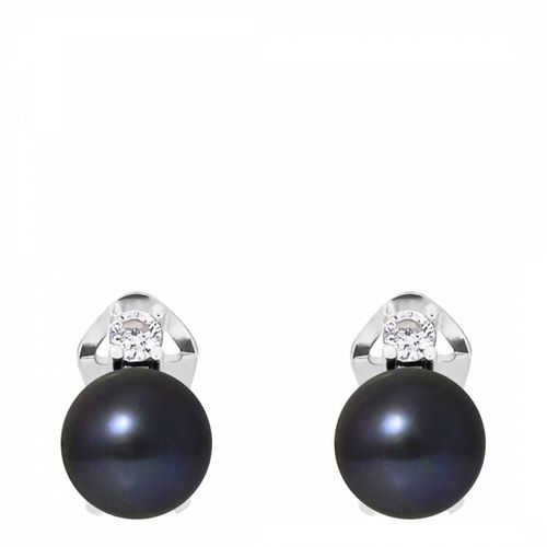 Black Pearl Clip Earrings - Mitzuko - Modalova