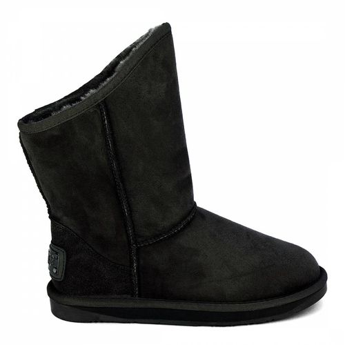 Black Suede Cosy Short Boots - Australia Luxe Collective - Modalova