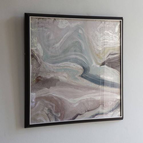 Crystal Fluid Abstract 79x79cm Framed Art - Gallery Living - Modalova