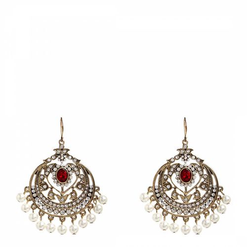 Ruby/Gold Gayatri Earrings - Amrita Singh - Modalova