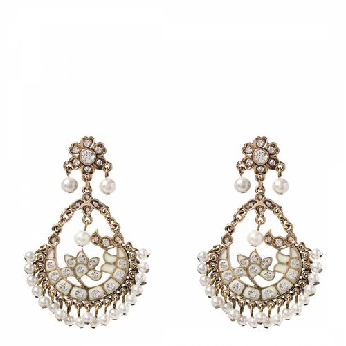Ivory/Pearl Delhi Earrings - Amrita Singh - Modalova