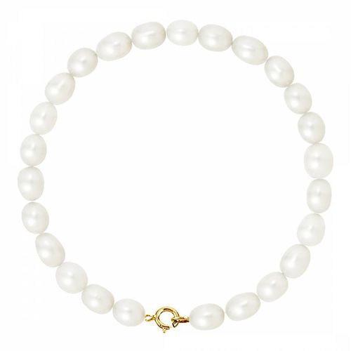 Yellow Gold Pearl Bracelet - Mitzuko - Modalova