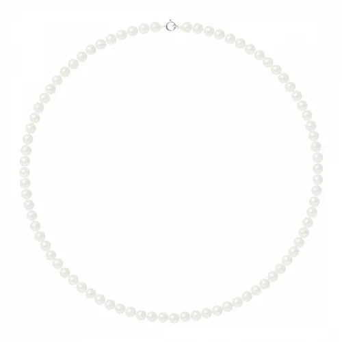 White / Gold Round Pearl Necklace - Mitzuko - Modalova