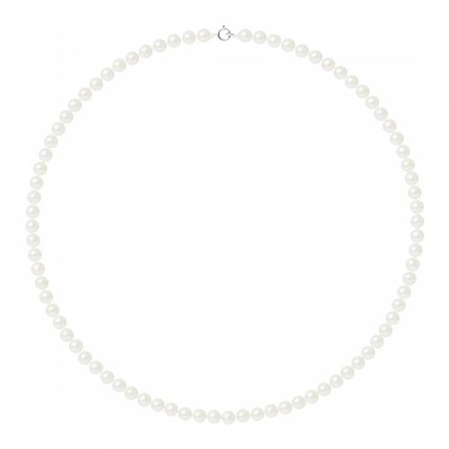 White / Gold Round Pearl Necklace - Mitzuko - Modalova