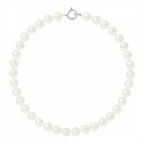 White Gold Round Pearl Bracelet - Mitzuko - Modalova