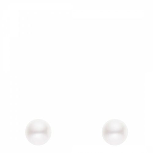 Natural White Silver Pearl Earrings - Atelier Pearls - Modalova