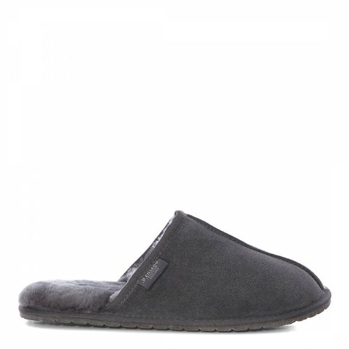 Men's Grey Sheepskin Mule Slipper - Fenlands Sheepskin - Modalova