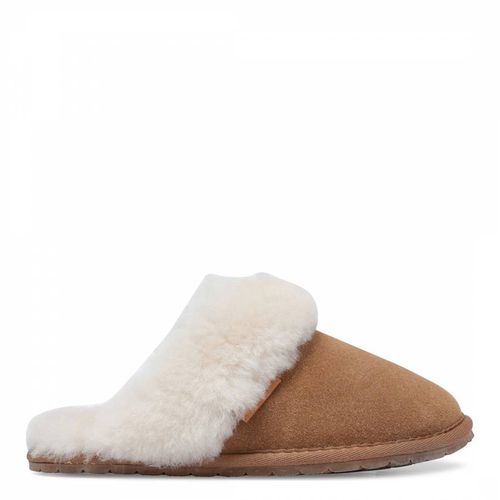 Women's Chestnut Sheepskin Mule Slipper - Fenland Sheepskin - Modalova