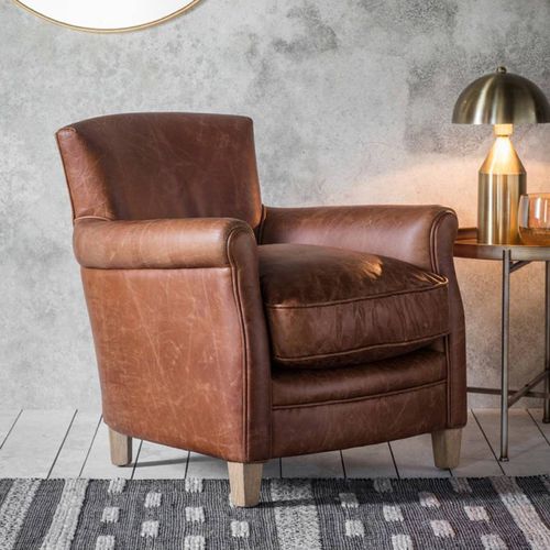 Parrow Chair Vintage Brown Leather - Gallery Living - Modalova