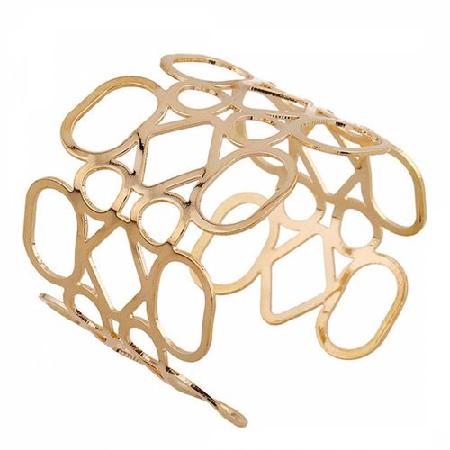 Gold Plated Geometric Cuff - Chloe Collection by Liv Oliver - Modalova