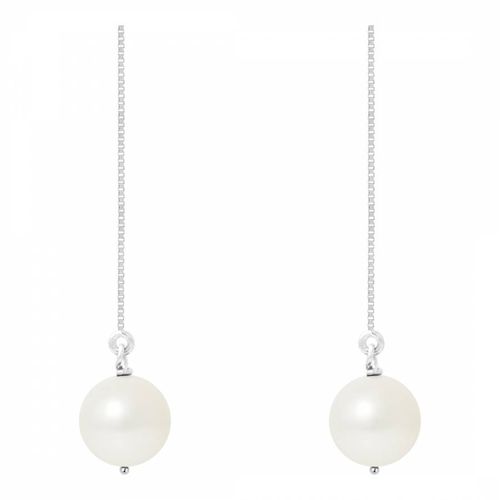 Natural Silver Freshwater Pearl Earrings - Mitzuko - Modalova