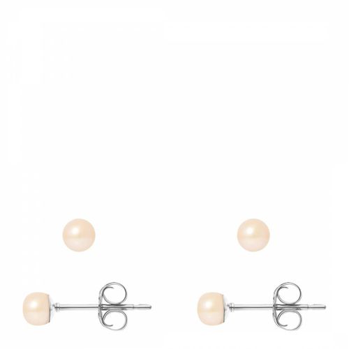 Silver Freshwater Pearl Earrings - Mitzuko - Modalova
