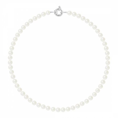 Natural Silver Freshwater Pearl Necklace - Mitzuko - Modalova