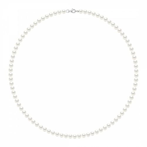 Natural Silver Freshwater Pearl Necklace - Mitzuko - Modalova