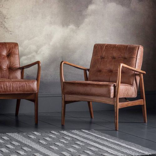 Dunstable Armchair Vintage Leather - Gallery Living - Modalova
