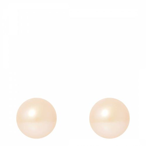 Pink Pearl Stud Earrings - Mitzuko - Modalova