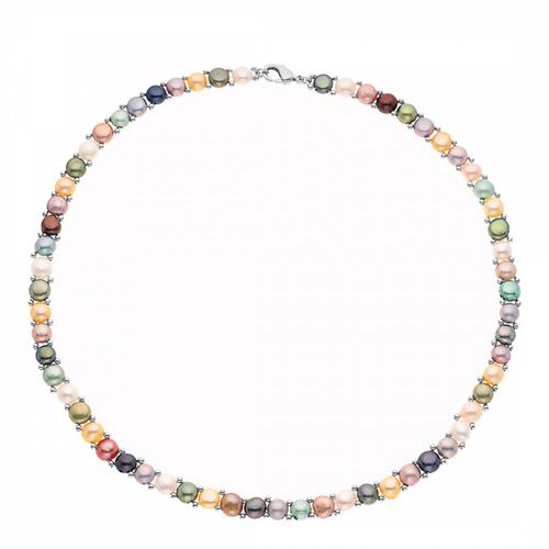 Multi Coloured Pearl Necklace - Mitzuko - Modalova