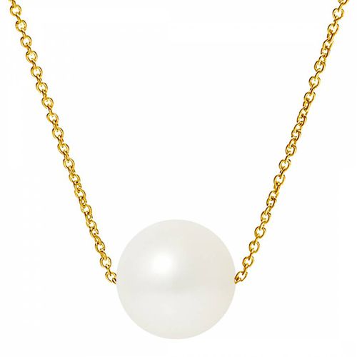 White/Gold Pearl Necklace - Mitzuko - Modalova